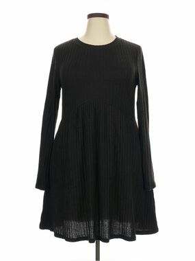 Ofeefan Sweater Dress - Black, XXL